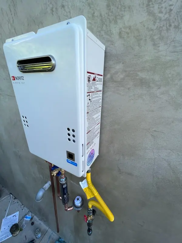 Tankless water heater installation for Mission Farms homes